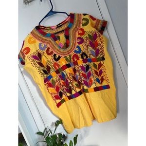 Mexican Embroidered Blouse